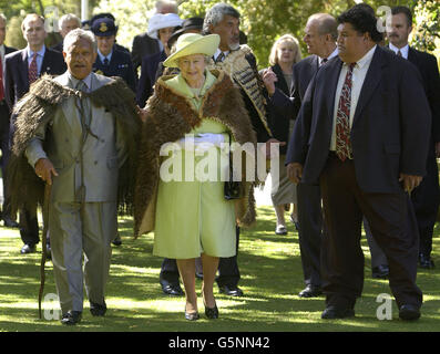 Royalty - Königin Elizabeth II. Besuch in Neuseeland Stockfoto