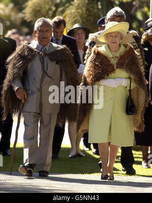 Royalty - Königin Elizabeth II. Besuch in Neuseeland Stockfoto