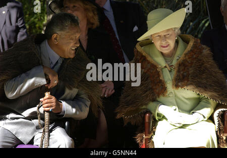 Royalty - Königin Elizabeth II. Besuch in Neuseeland Stockfoto