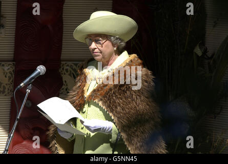 Royalty - Königin Elizabeth II. Besuch in Neuseeland Stockfoto