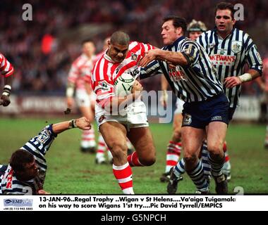 Rugby League... Königliche Trophy.Final... Wigan V St Helens Stockfoto