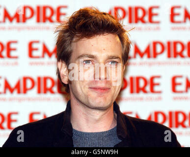 Der schottische Schauspieler Ewan McGregor bei den Empire Film Awards at Das Dorchester Hotel in London Stockfoto