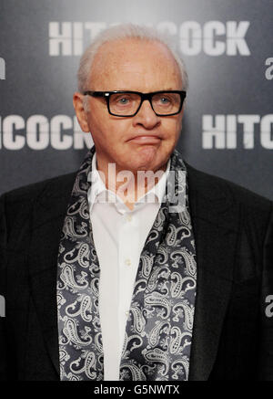 Sir Anthony Hopkins bei der Premiere von Hitchcock im BFI Southbank, London. Stockfoto