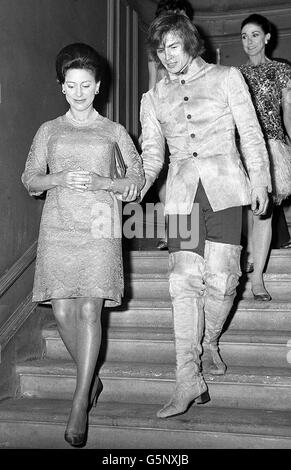 Prinzessin Margaret und Rudolf Nurejew: 1968 Stockfoto