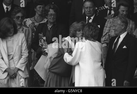 Royalty - Prinzessin Diana - Wimbledon Stockfoto