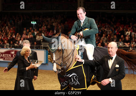 Die Herzogin von Cornwall besucht London International Horse Show Stockfoto