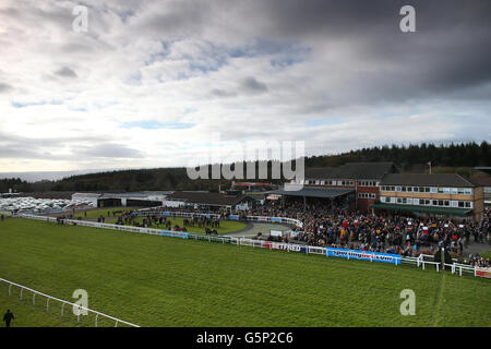 Pferderennen, Exeter Racecourse. Eine allgemeine Ansicht der Exeter Rennbahn Stockfoto