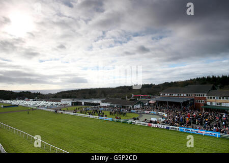 Pferderennen - Exeter Racecourse. Eine allgemeine Ansicht der Exeter Racecourse Stockfoto