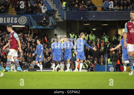 Fußball - Barclays Premier League - Chelsea V Aston Villa - Stamford Bridge Stockfoto