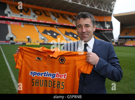 Fußball - Woverhampton Wanderers Presse Konferenz - Dean Saunders Enthüllung - Molineux Stockfoto