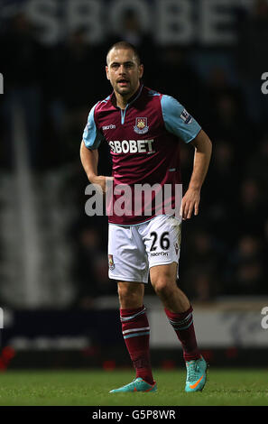 Fußball - FA Cup - Dritte Runde - West Ham United / Manchester United - Upton Park. Joe Cole, West Ham United Stockfoto