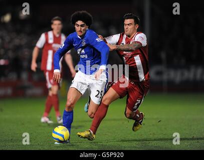 Fußball - FA-Cup - 3. Runde - Cheltenham Town V Everton - Whaddon Road Stockfoto