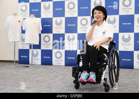 Aki Taguchi, 22. Juni 2016: Aki Taguchi besucht Pressekonferenz über Tokio 2020 Olympischen und Paralympischen Spiele offiziellen waren in Tokio, Japan. © Yusuke Nakanishi/AFLO SPORT/Alamy Live-Nachrichten Stockfoto