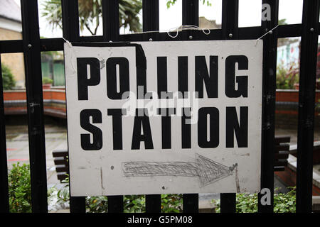 Harringay, Nord-London, UK. 23. Juni 2016. Am Wahltag Referendum Tageszeit Großbritanniens EU (Europäische Union). Ein Wahllokal verwendet für das EU-Referendum in Harringay, North London Credit: Dinendra Haria/Alamy Live News Stockfoto