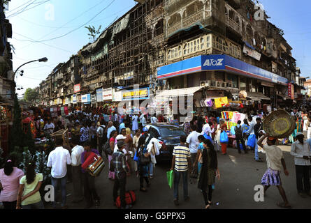 India Travel-Lager. Gesamtansicht des Crawford-Marktes in Mumbai, Indien Stockfoto