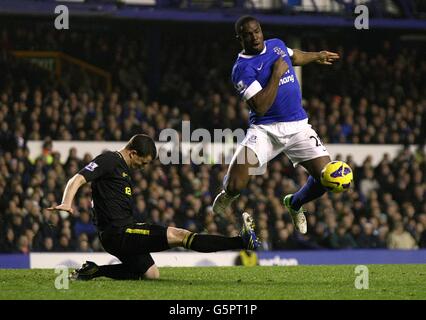 Fußball - Barclays Premier League - Everton V Wigan Athletic - Goodison Park Stockfoto