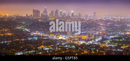 Los Angeles Downtown Panorama Stockfoto