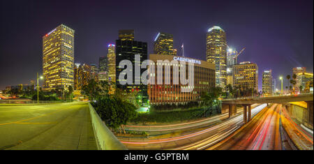 Los Angeles Downtown Panorama Stockfoto