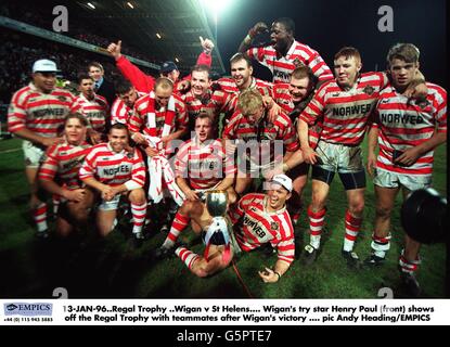 Rugby League... Königliche Trophy.Final... Wigan V St Helens Stockfoto