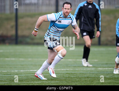 Rugby Union - Glasgow Warriors Team Run - Scotstoun Stadium. Die Glasgow Warriors Graeme Morrison während des Teamlaufs im Scotstoun Stadium, Glasgow. Stockfoto