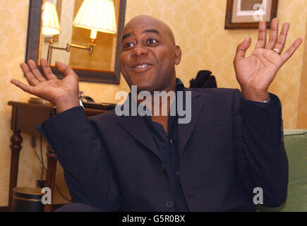 Fernsehkoch und Moderatorin Ainsley Harriott heute in London. Stockfoto