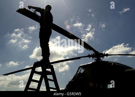 Wessex Hubschrauber in RAF Oldham Stockfoto