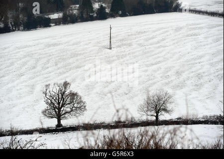 Winterwetter - 21. Jan Stockfoto