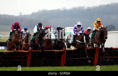 Pferderennen - Januar Verkauf Renntag - Chepstow Rennbahn Stockfoto