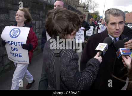 A & E Krankenschwestern protest Stockfoto