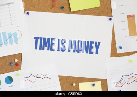CHART DIAGRAMM ERGEBNIS UNTERNEHMEN ZEIT IST GELD-KONZEPT Stockfoto