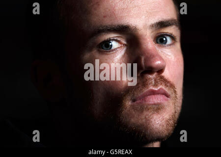 Boxen - Frankie Gavin Photocall - Hall Green Fitness-Studio Stockfoto