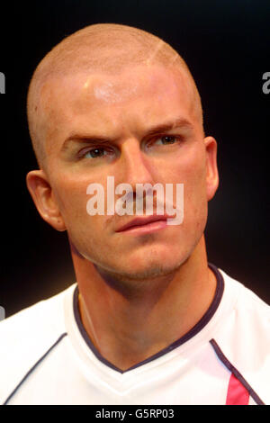 Beckham Wachsfigur Stockfoto