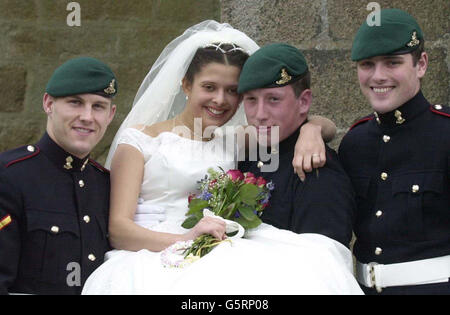 Kommando-Hochzeit Stockfoto