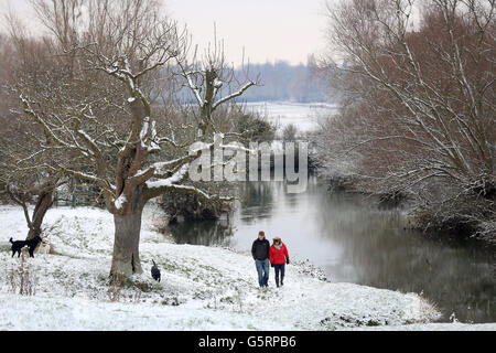 Winterwetter - 14. Januar Stockfoto