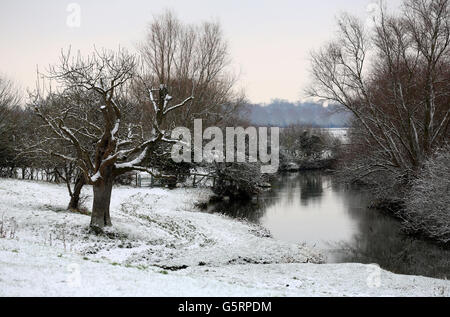 Winterwetter - 14. Januar Stockfoto