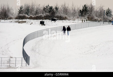 Winterwetter - 17 Januar Stockfoto