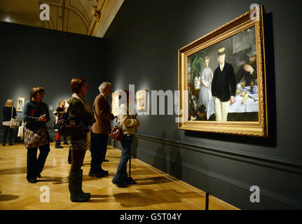 Manets erste große Ausstellung Stockfoto
