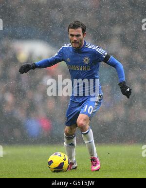 Fußball - Barclays Premier League - Chelsea / Arsenal - Stamford Bridge. Juan Mata, Chelsea Stockfoto