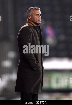 Fußball - npower Football League One - Notts County / Oldham Athletic - Meadow Lane. Keith Curle, Manager von Notts County Stockfoto