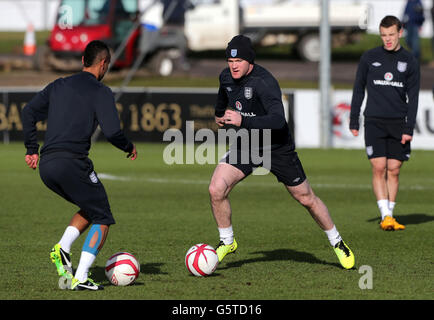 Fußball - England Ausbildung im St. Georges Park in Burton vor Brasilien im Wembley-Stadion zu spielen, am 6. Februar Stockfoto