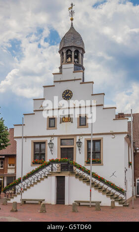 Historischen Rathaus im Zentrum von Lingen, Deutschland Stockfoto