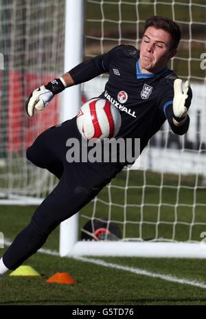 Fußball - internationale Freundschaftsspiele - England V Brasilien - England Trainingseinheit - St George Park Stockfoto