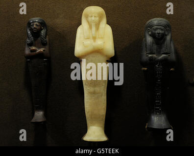 Alten Ägypten. Uschebtis. Grabbeigaben Figur. Die Eremitage. Sankt Petersburg. Russland. Stockfoto