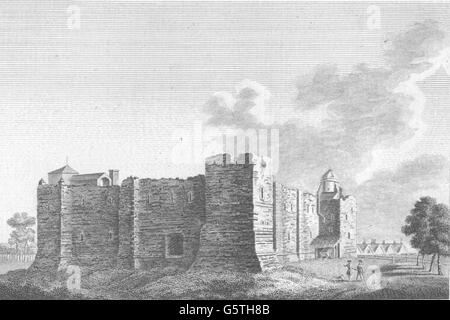 ESSEX: Colchester Castle. Kupferstich (Grose), antiken Druck 1787 Stockfoto