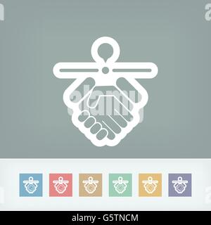 Stimmen Standort-Symbol Stock Vektor