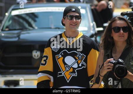 Pittsburgh Penguins Stanley Cup Siegesparade Juni 2016 Stockfoto