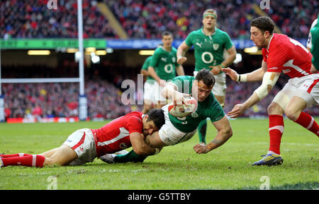 Rugby-Union - RBS 6 Nations Championship 2013 - Wales / Irland - Millennium Stadium Stockfoto