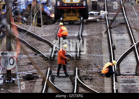 Potters Bar Zugunglück Stockfoto