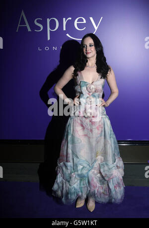 Andrea Riseborough kommt bei der EE British Academy Film Awards Nominees Party in Asprey im Zentrum von London an. Stockfoto