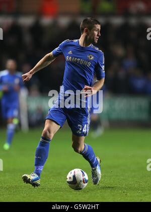 Fußball - Capital One Cup - Halbfinale - zweite Etappe - Swansea City gegen Chelsea - Liberty Stadium. Gary Cahill, Chelsea Stockfoto